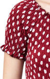 Whitewhale Women Fit and Flare Maroon Dress