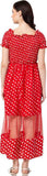 Whitewhale Women Fit and Flare Red Dress
