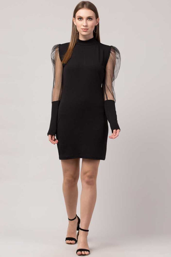 Whitewhale Women Bodycon Black Dress