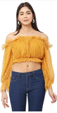 Whitewhale Casual Regular Sleeves Solid Women Yellow Top