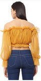 Whitewhale Casual Regular Sleeves Solid Women Yellow Top